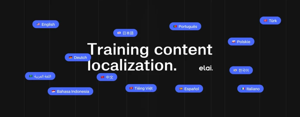 Training content localization