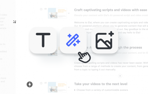 Video script with AI storyboard